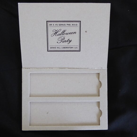 NEW 2007 MARTHA STEWART MAD SCIENTIST HALLOWEEN LAB SLIDES LABELS INVITATION KIT - Picture 7 of 13